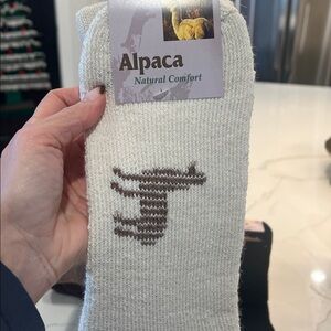 Alpaca boot Socks large. Choose color